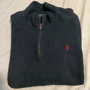 Polo Ralph Lauren 3X Big Quarter Zip Pullover Sweater Black